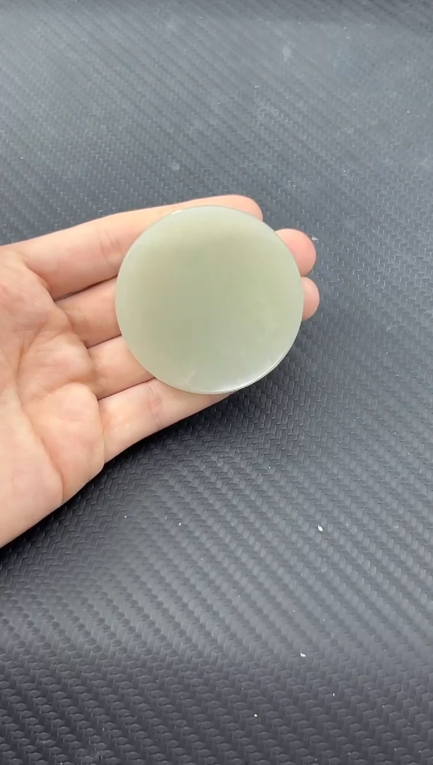 和田玉未镶嵌珠宝半成品且末微色差近矿镯心