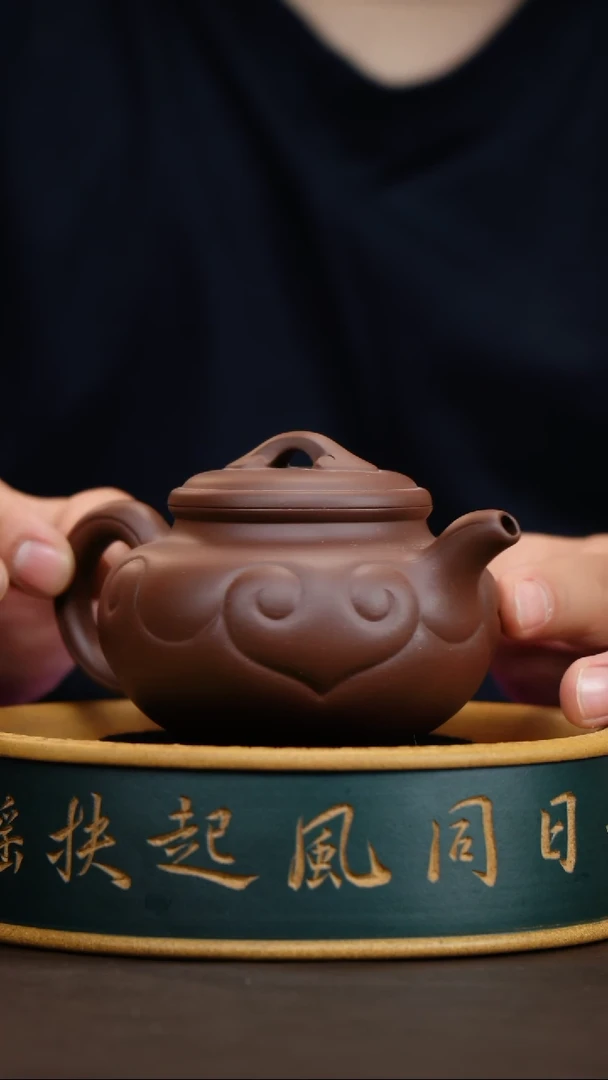 仿古手工紫砂壶中槽清200cc