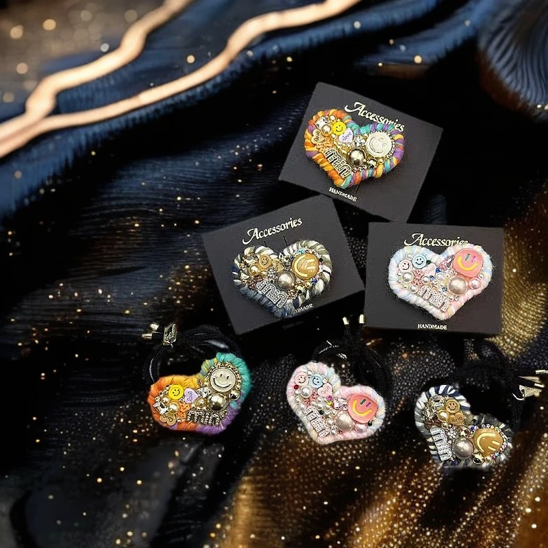 871-900雅轻奢时尚可爱复古创意女孩发夹个性彩色设计师圣诞幻彩