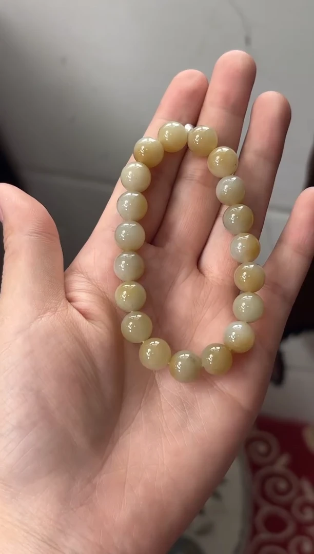 【闪购商品】和田玉手串未镶嵌若羌微色差卡10