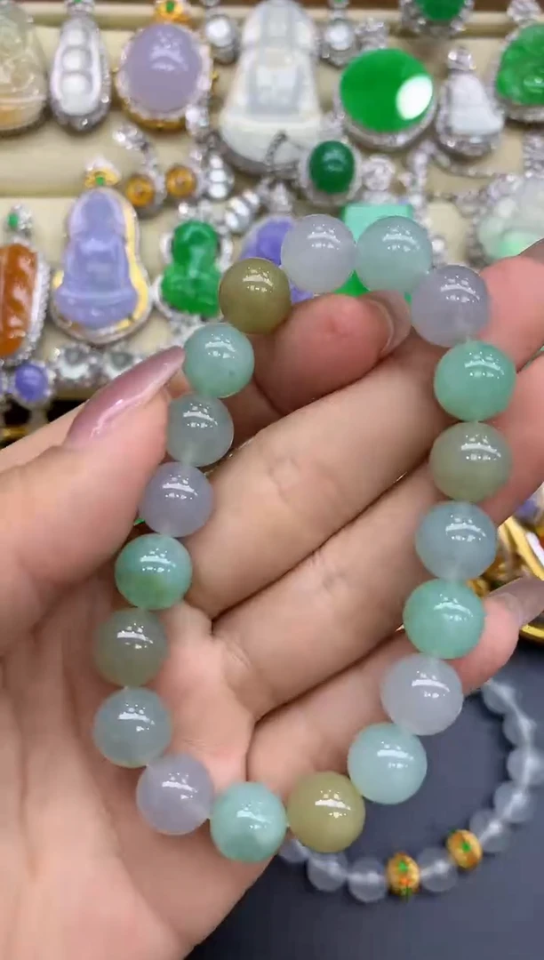 未镶嵌手串翡翠254-中国好珍宝