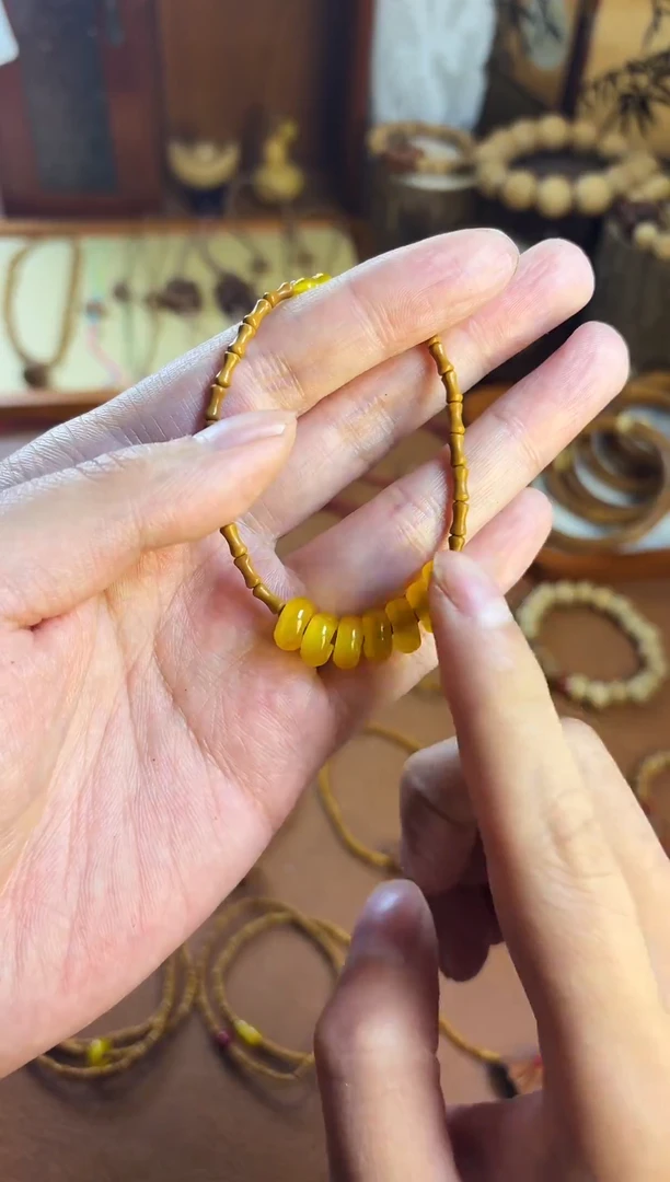 手串桃核单圈竹节七宝葫芦