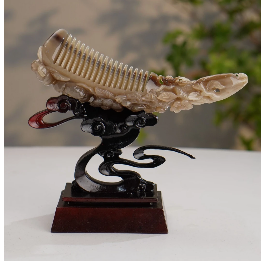 牦牛角白水牛梳子定制款多样性发一