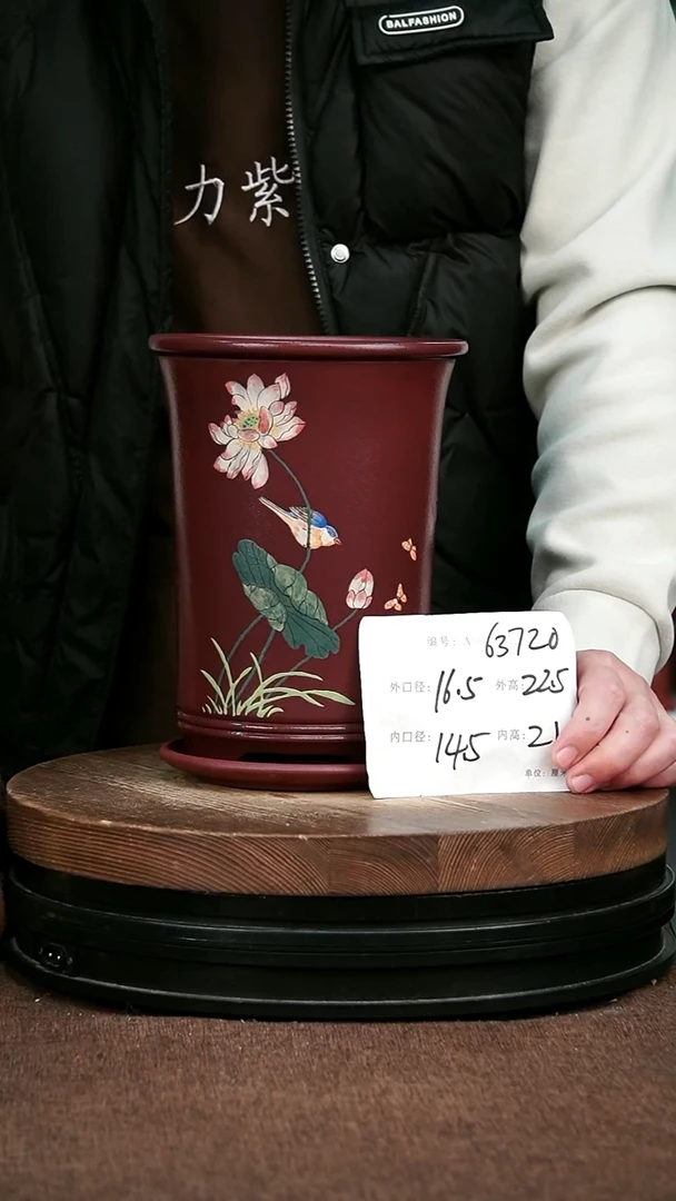 紫砂花盆花卉园艺63720+Z