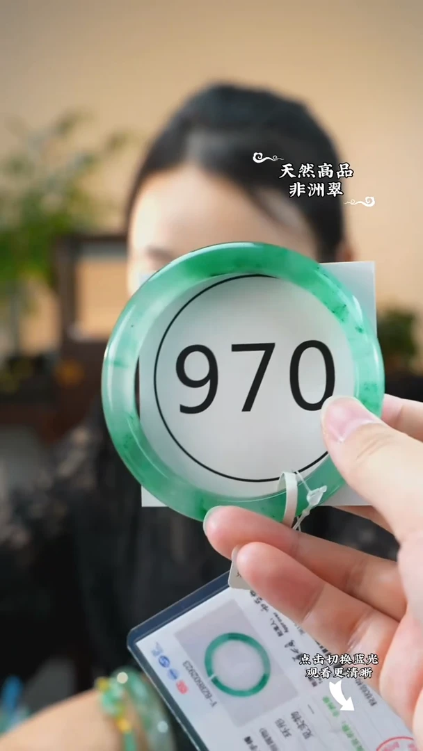 未镶嵌手镯石英质玉（非洲翠）6364