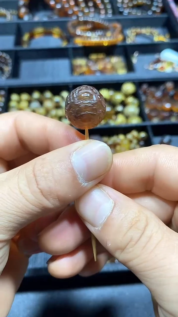 琥珀颈饰未镶嵌天然缅甸琥珀单珠