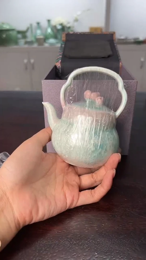 龙泉云间青瓷小米茶器