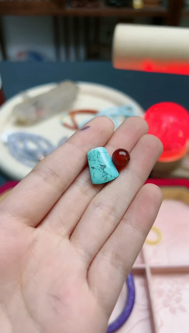 【闪购商品】玛瑙/玉髓配饰未镶嵌玛瑙方牌配饰*1 ZD  萤之光