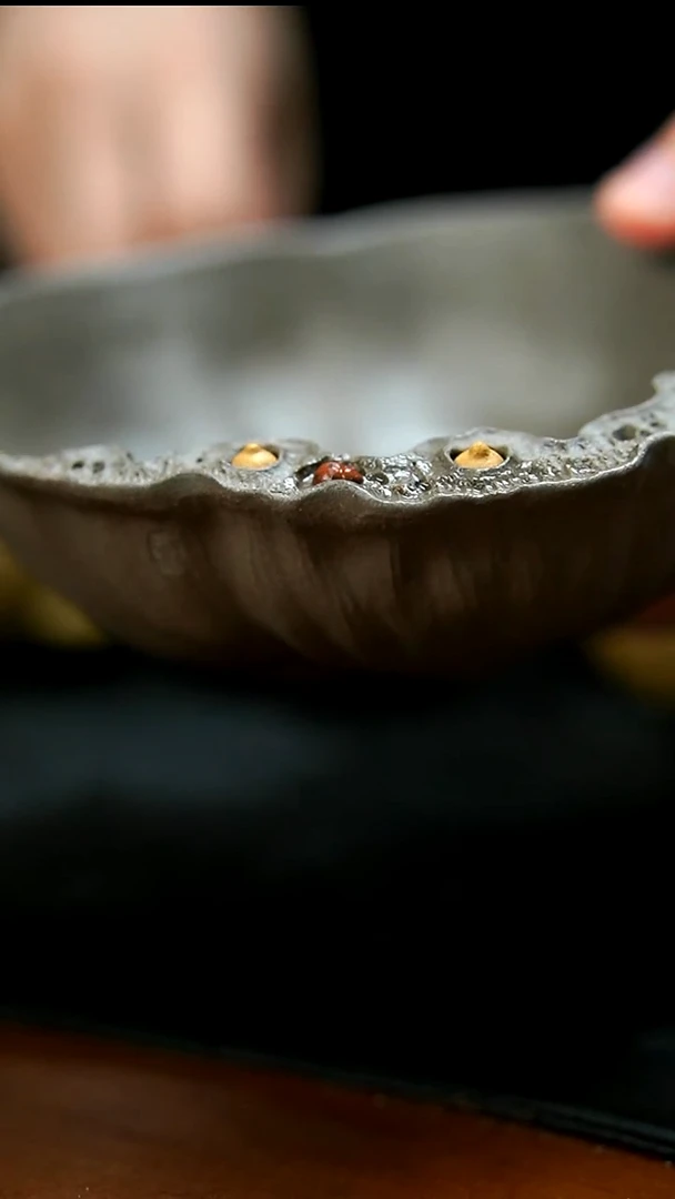 茶壶紫砂青段莲蓬水盂