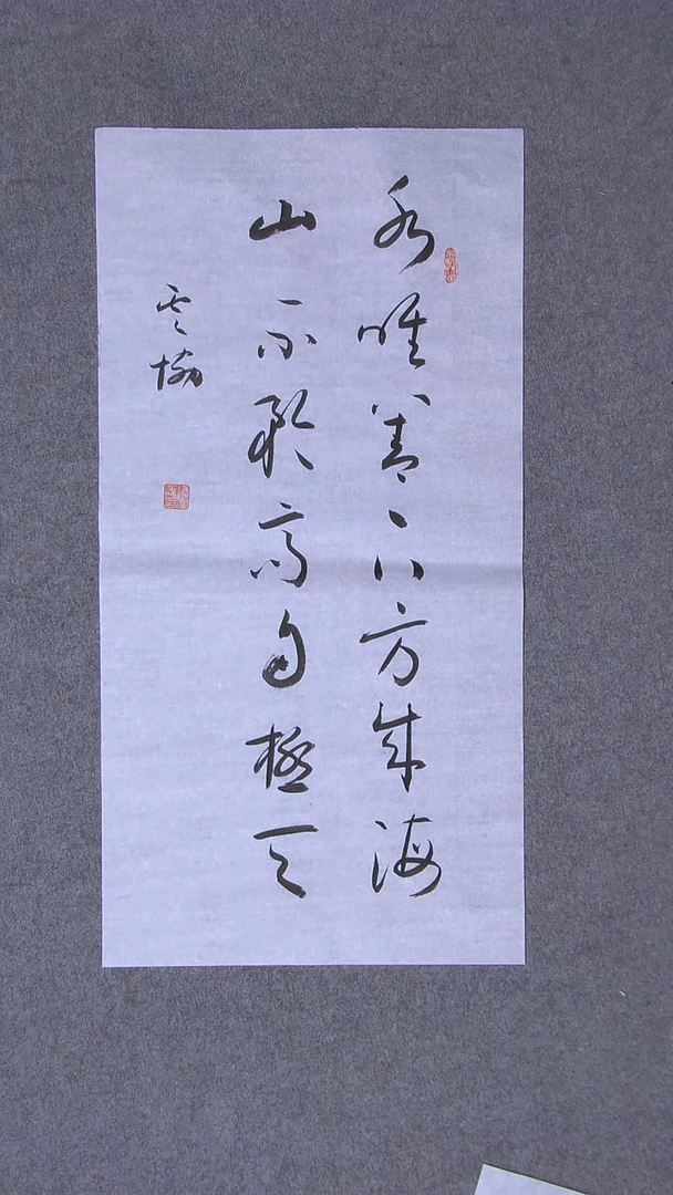 书法谭云协宁夏 副主69*34两平尺对联