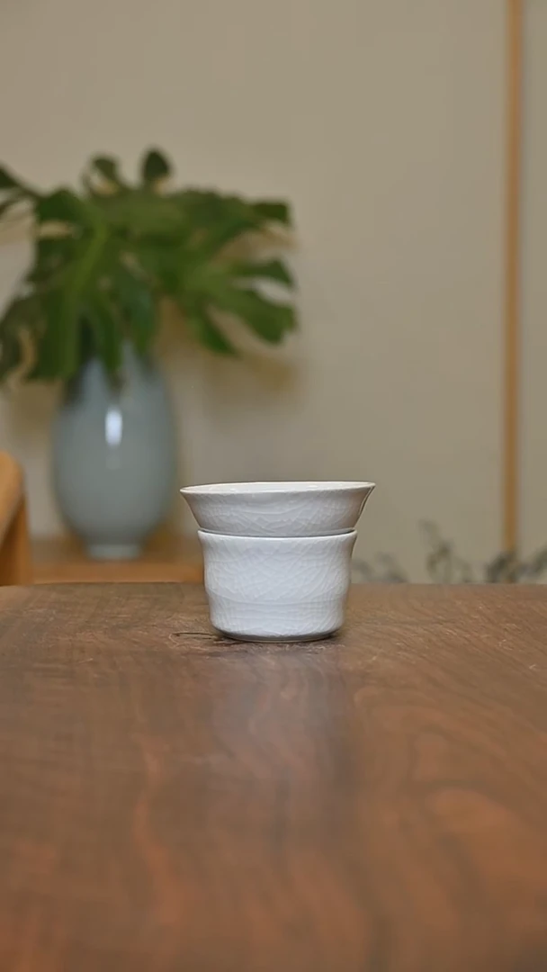 茶漏 月白釉 微瑕 朱家款