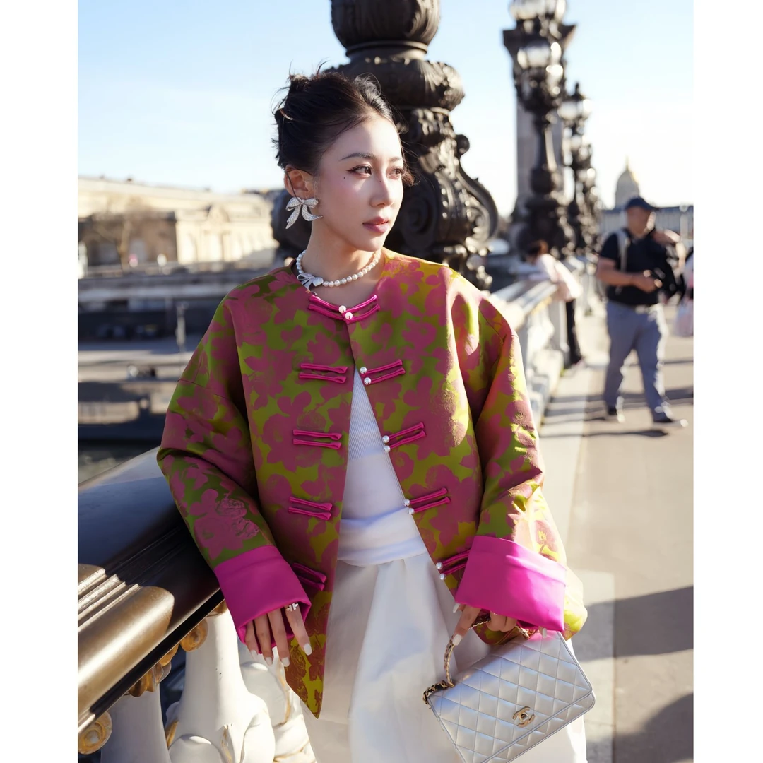 【囍番山·2025·春季】宫廷之花·重工双扣外套
