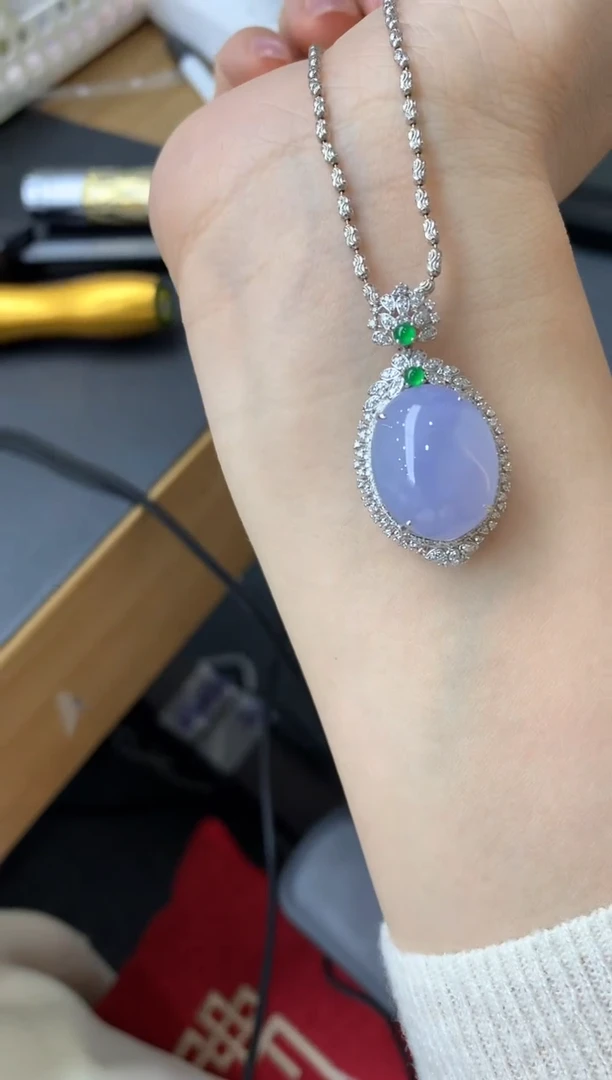 【闪购商品】翡翠吊坠(不含链)18K金镶嵌398-中国好珍宝