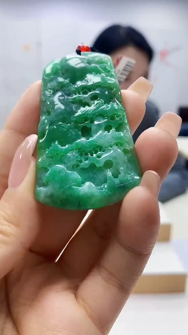 未镶嵌定制翡翠5155ty-毛货挂件5