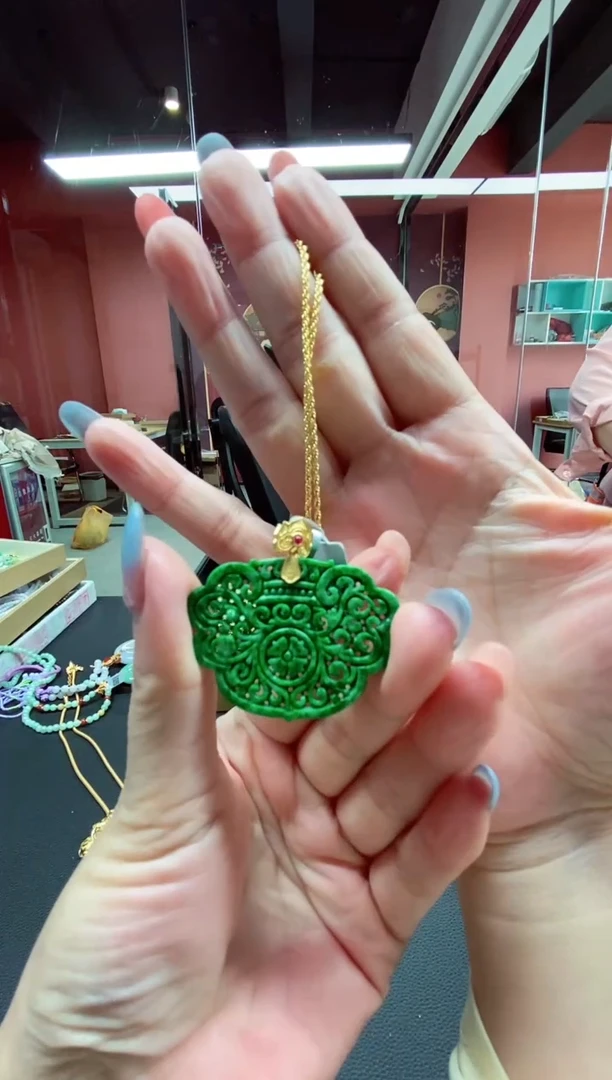 颈饰未镶嵌翡翠翡翠吊坠