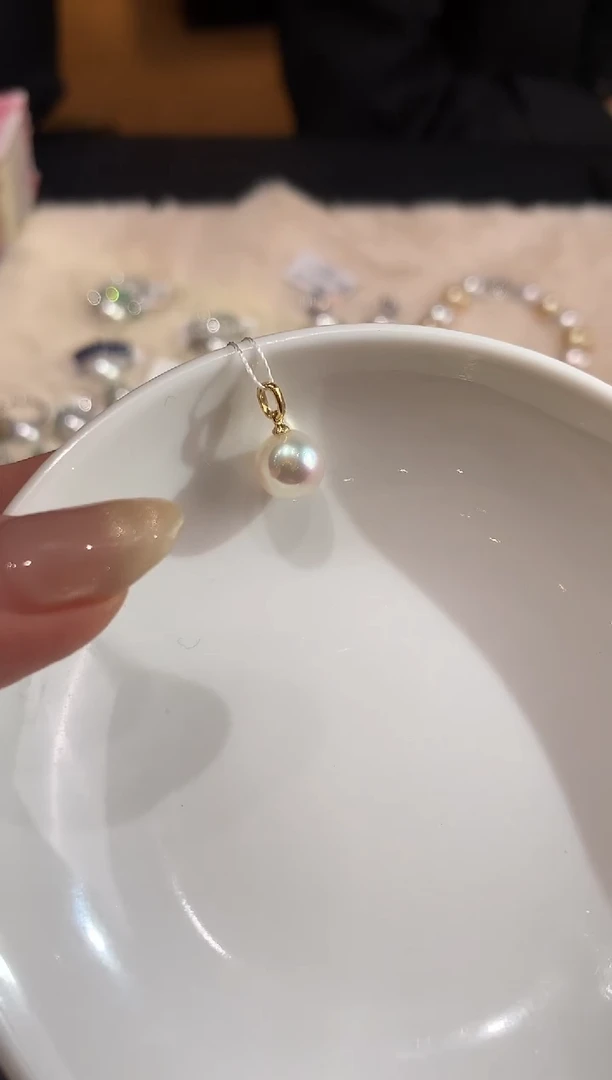 18K金镶嵌吊坠（不含链）海水珍珠E302|多样性发其一|699