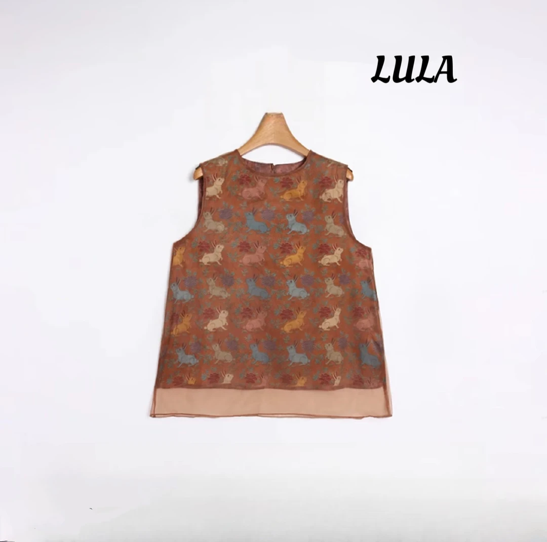 【玉兔窑】新中式宽松背心女装