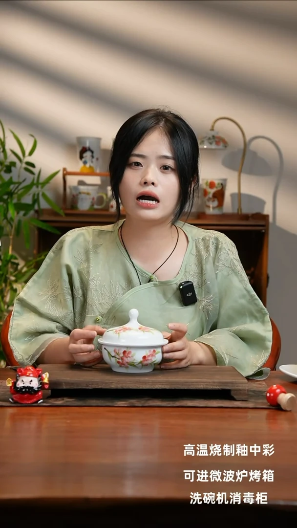 景德镇手绘釉中彩（食品级）炖盅