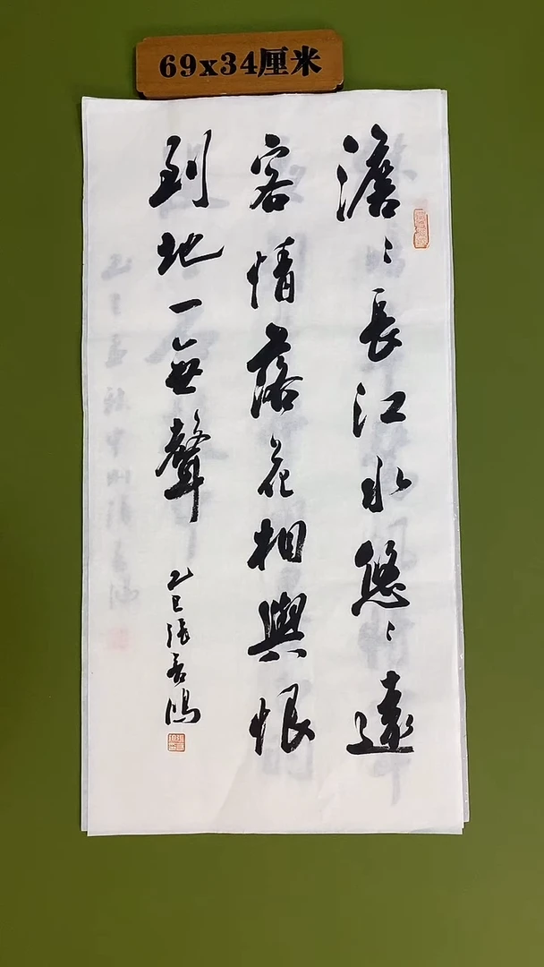书法书法 张若鸿 尺寸69cm*34cm