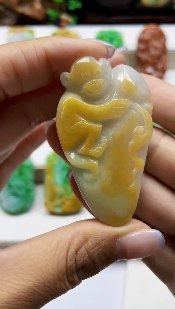 颈饰未镶嵌翡翠翡翠A货