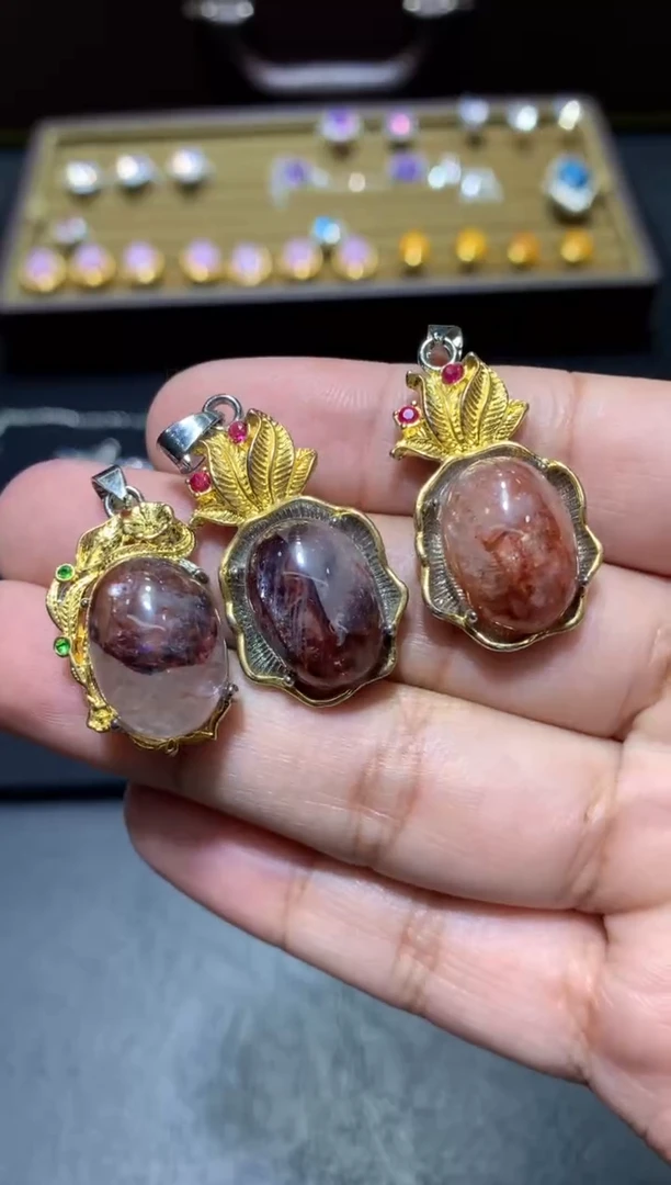 颈饰未镶嵌水晶K124娇花【多样性发其一】