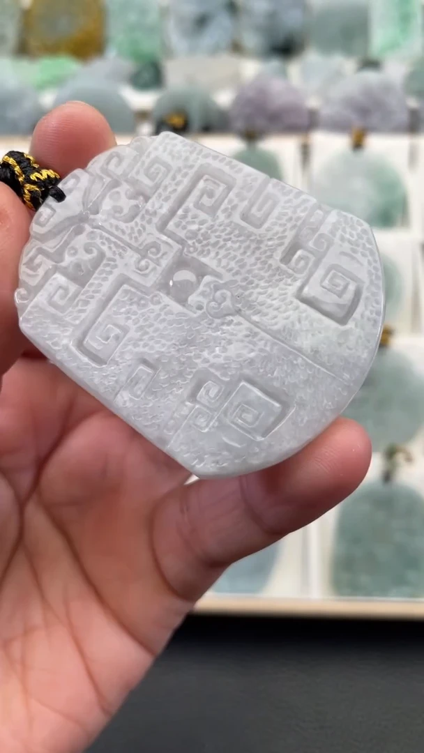 颈饰未镶嵌翡翠天然缅甸翡翠A货多样性发一无事牌51