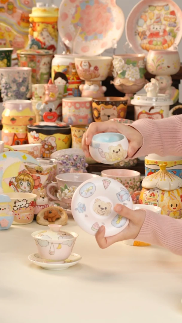 其他陶景德镇釉下彩手绘设计师款陶瓷