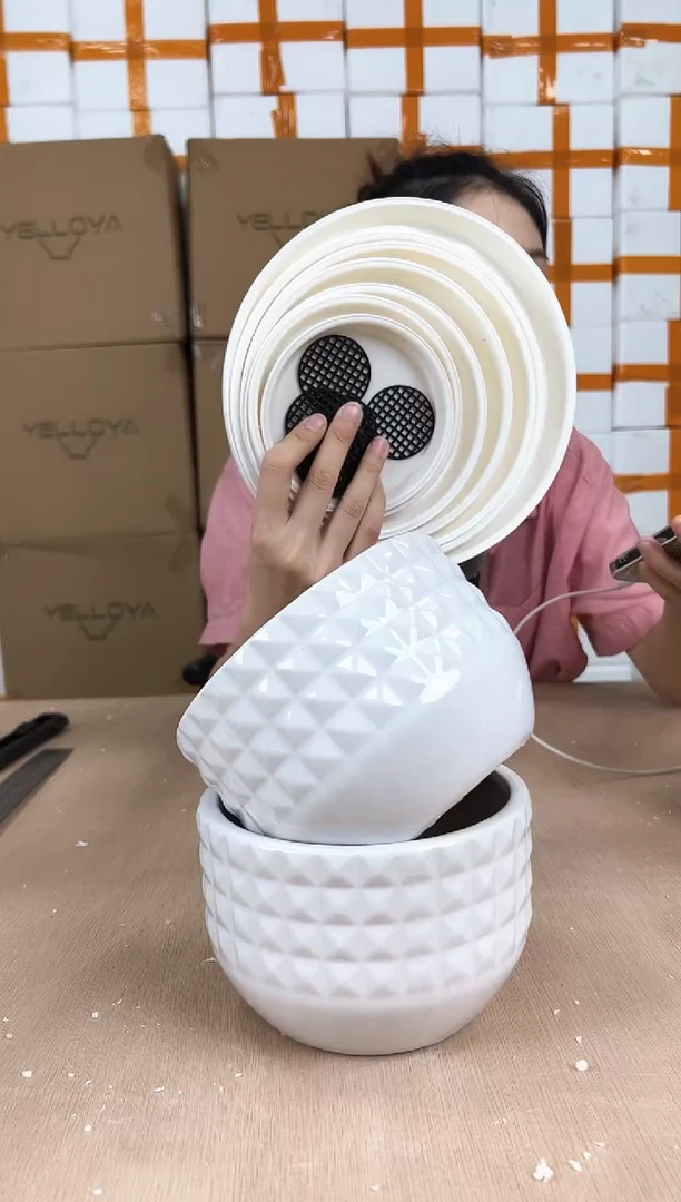 2拼盘菱形白色小号15x11