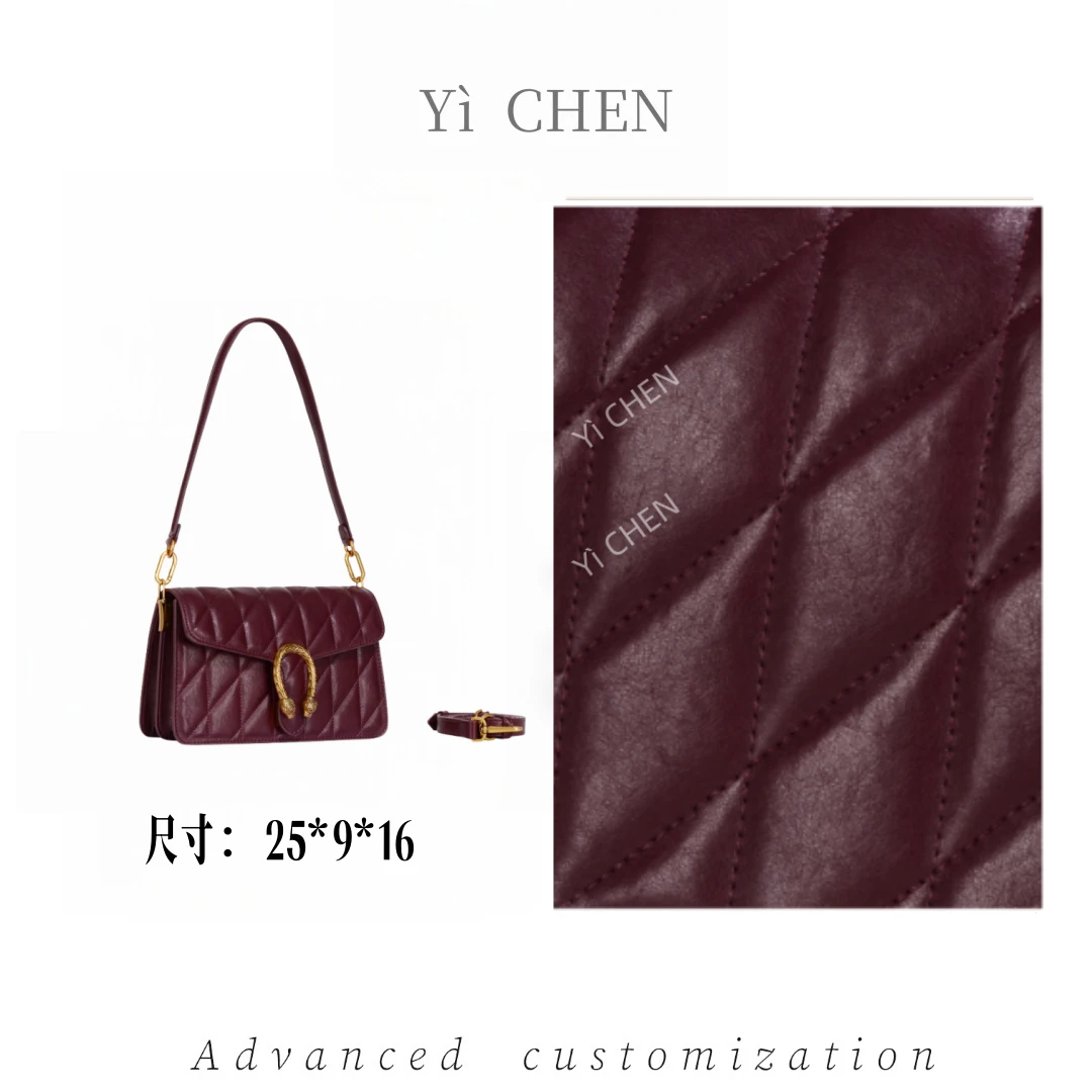 【Yì CHEN】GQ-8987-安可拉红 简约时尚女士新款轻奢单肩斜跨包