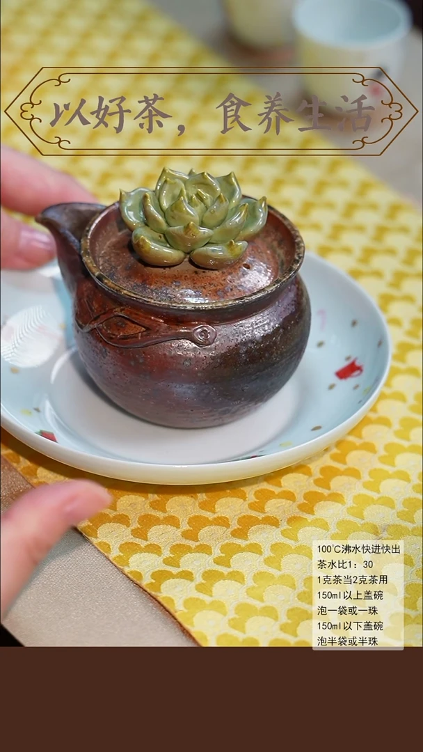 闪购链接@绿色多肉柴烧宝瓶一只