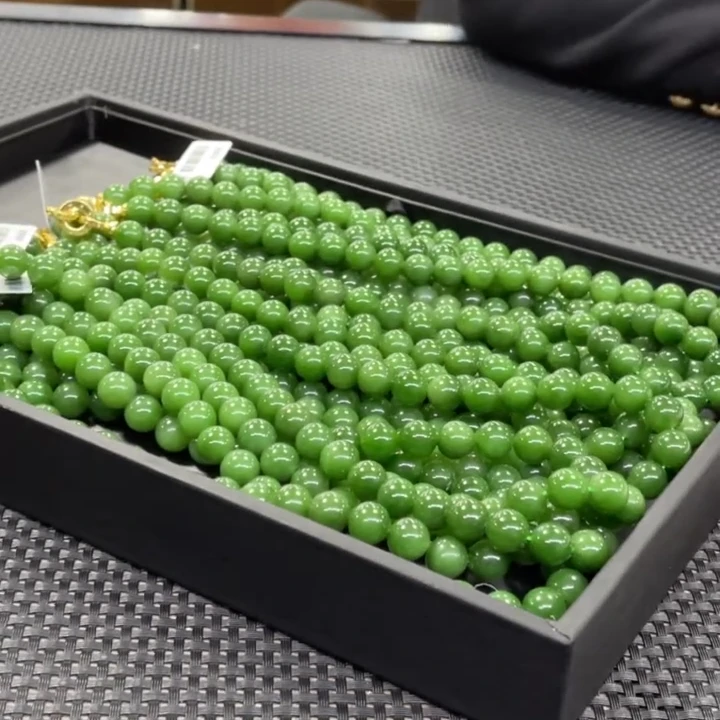 【老郑家】和田玉项链  约9mm+（多样性发一件）