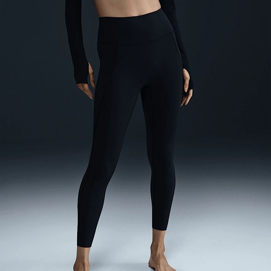 【滔搏联动】耐克NIEK速干高腰口袋九分紧身运动裤HQ6814-010