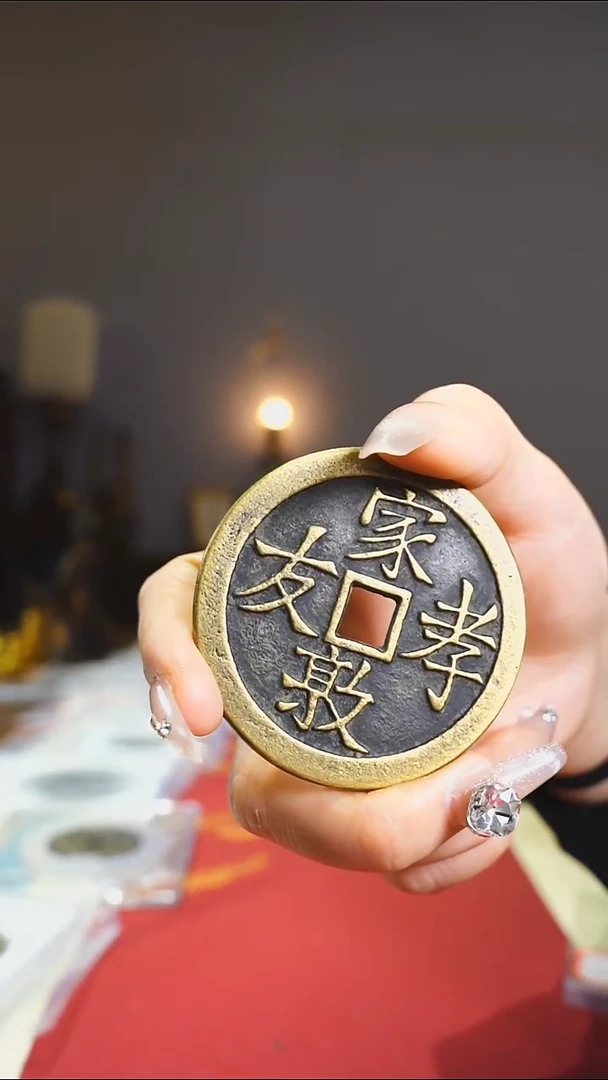 【闪购商品】铜吉语花钱5.5cm/111-163