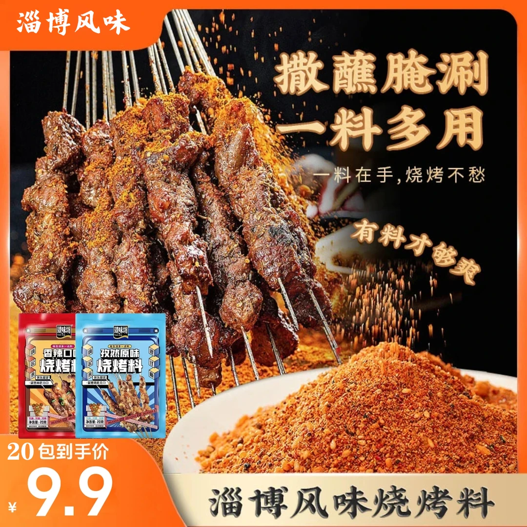 【新人试吃5袋！】淄博风味烧烤料厨房调料美食一料多用20g/袋