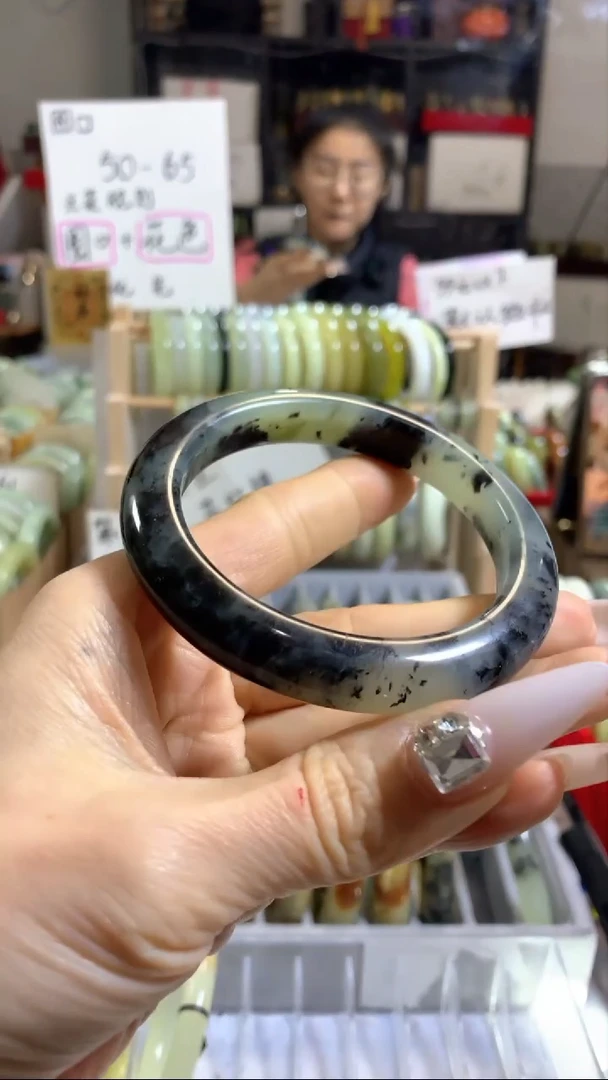 未镶嵌岫玉手镯21 58+