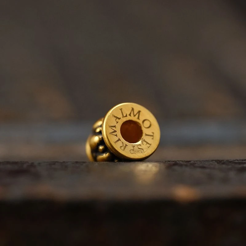 复古塔徙古系列百香籽手串diy金色配饰柏香籽佛塔扣饰百搭高级