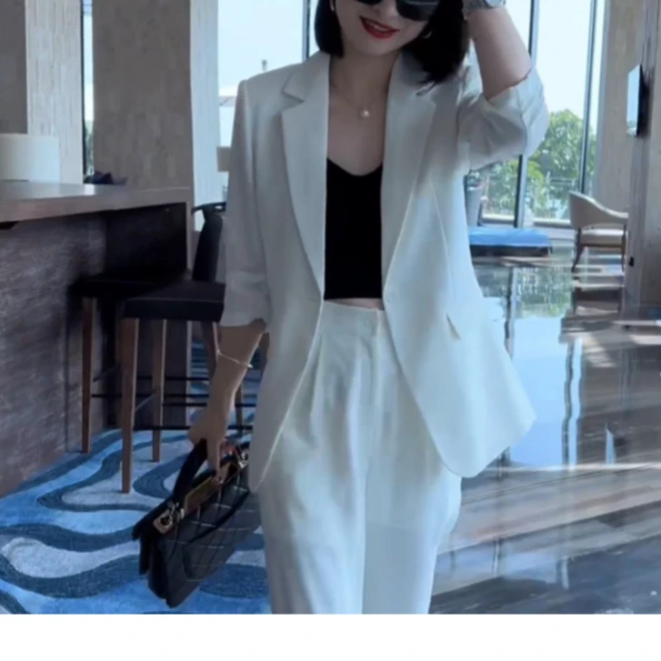 【K姐高定女装】2024新品 轻奢气质显瘦西装套装JP24A097