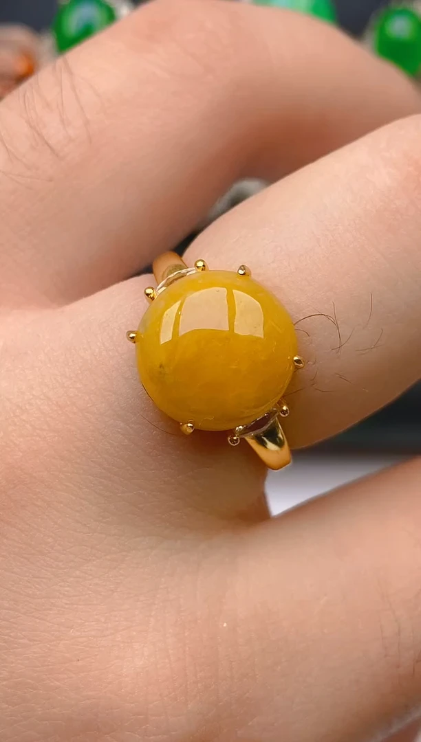 翡翠戒指银S925镶嵌天然