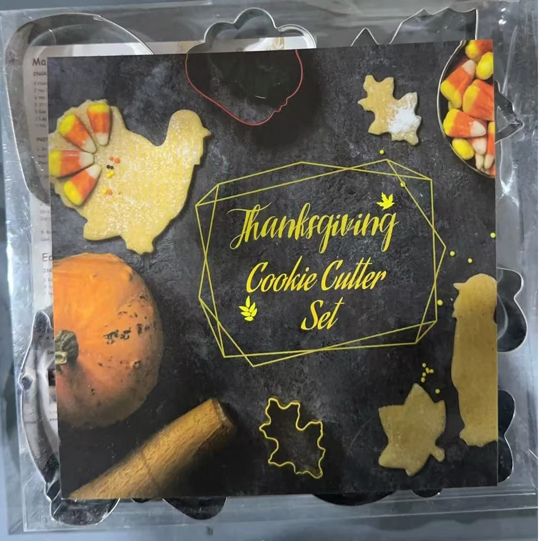 圣诞饼干模具按压不锈钢曲奇翻糖烘焙模具A81