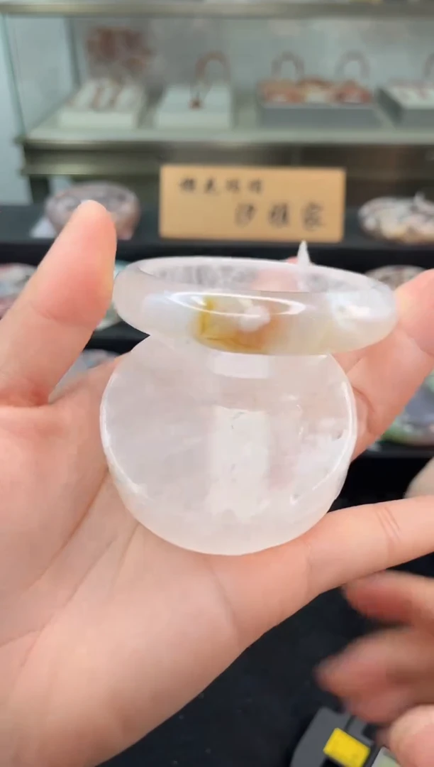 未镶嵌手镯石英质玉60圈口（赠品镯心）355899