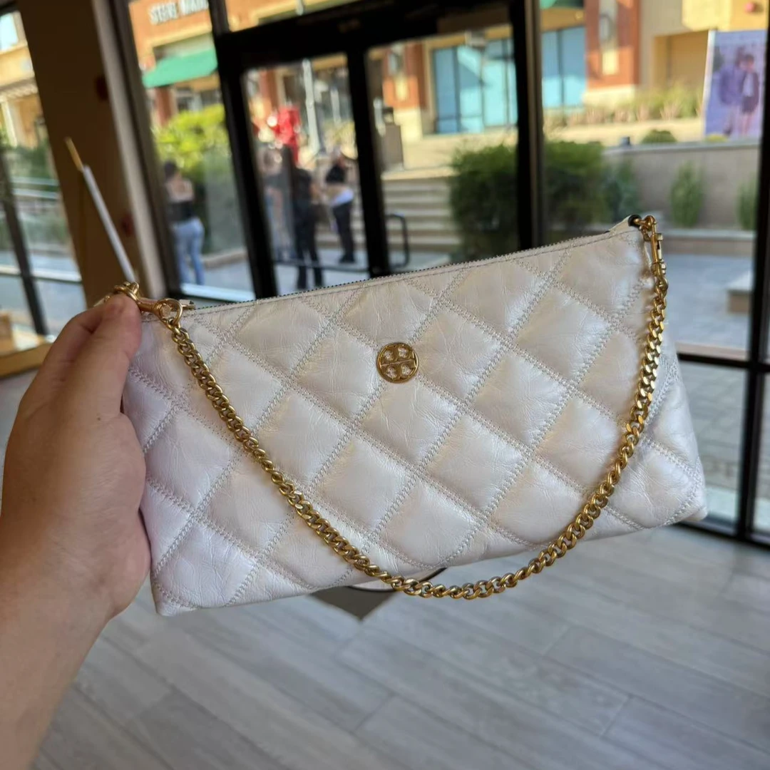 【预售】ToryBurch/汤丽柏琦店内现采WILLA白色拉链单肩包162939