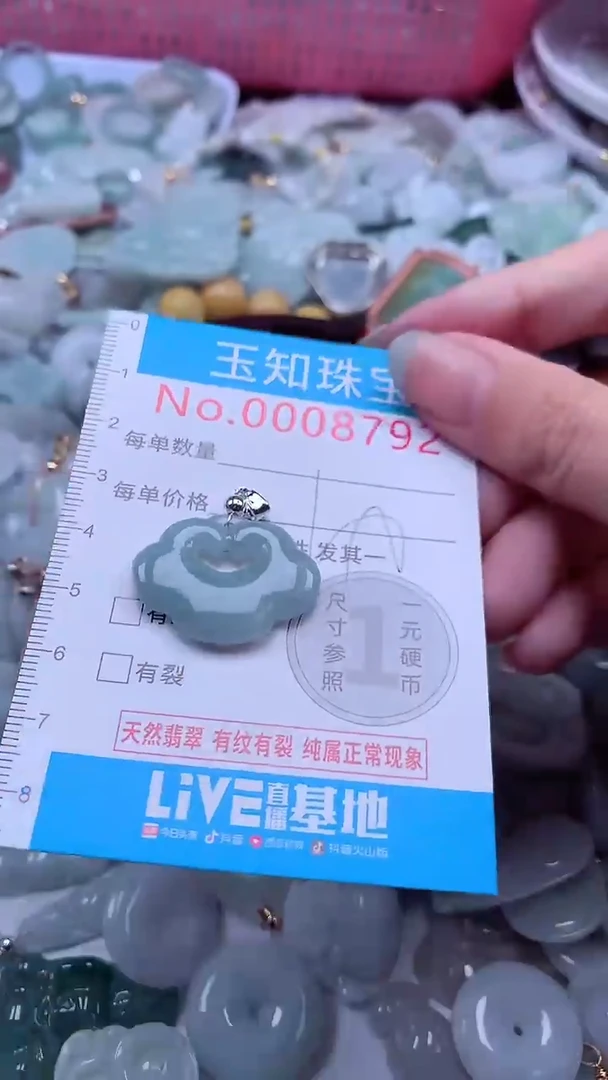 翡翠未镶嵌吊坠(不含链)8792