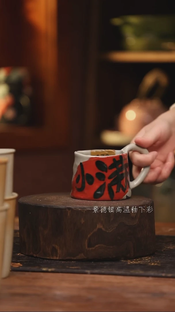 陶瓷 景德镇高温釉下手绘陶瓷@L170@