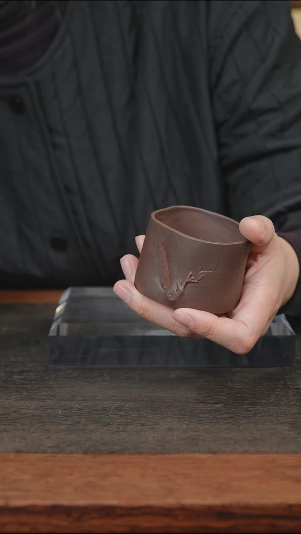 紫砂茶壶树桩杯杯杯