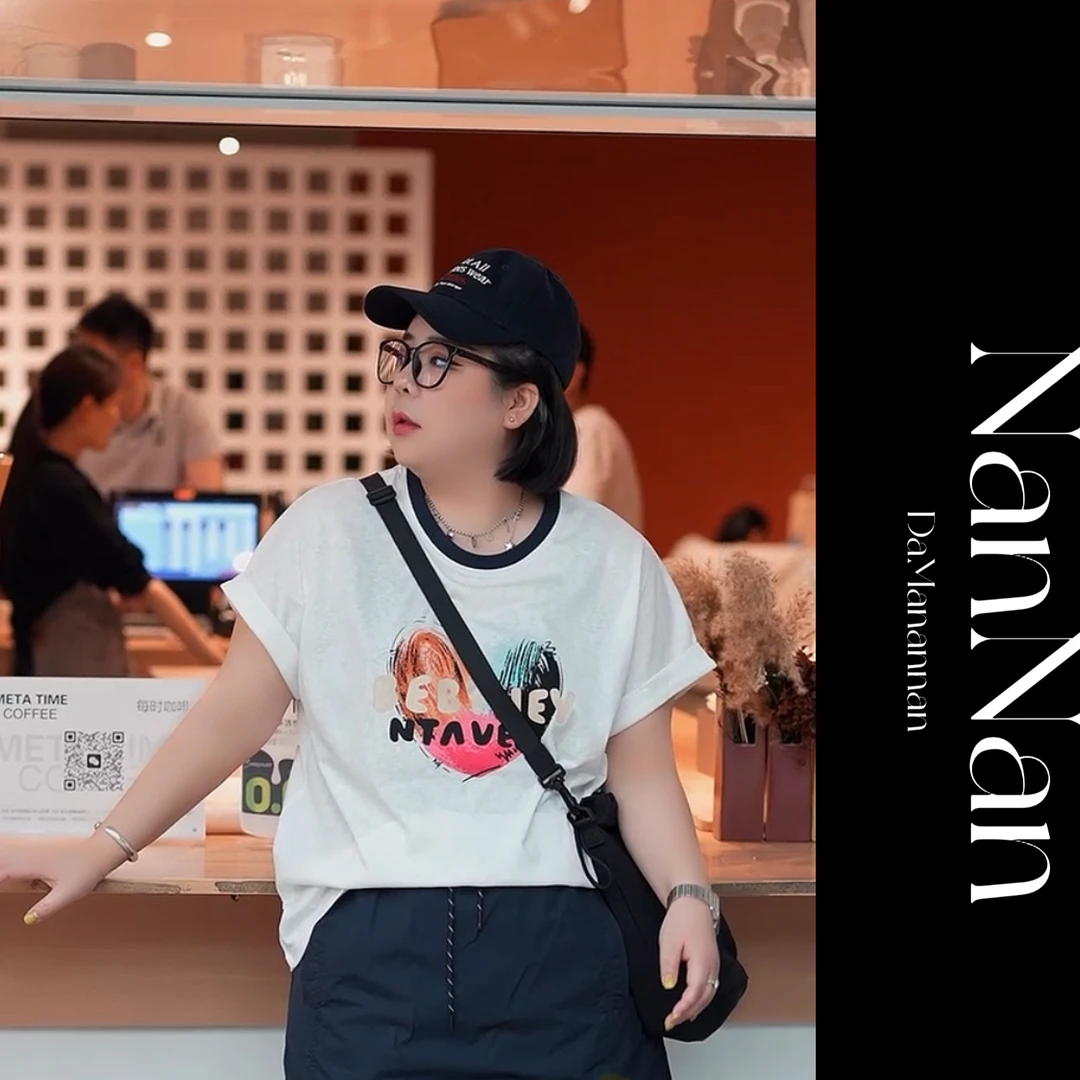 【楠楠推荐】夏装新款圆领彩绘半袖T恤C3139