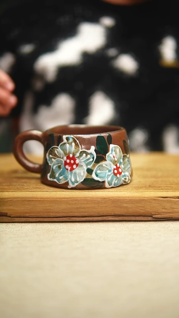 @@陶园瓷舍@@纯手工手绘@高温釉下彩