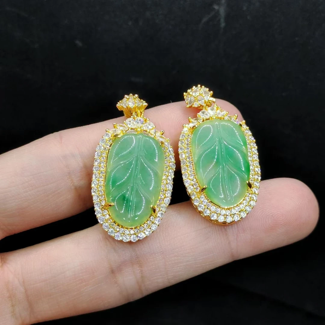 【老三珠宝】独龙玉叶子吊坠赠皮绳Z8【多样性发其一】约22-12-4mm