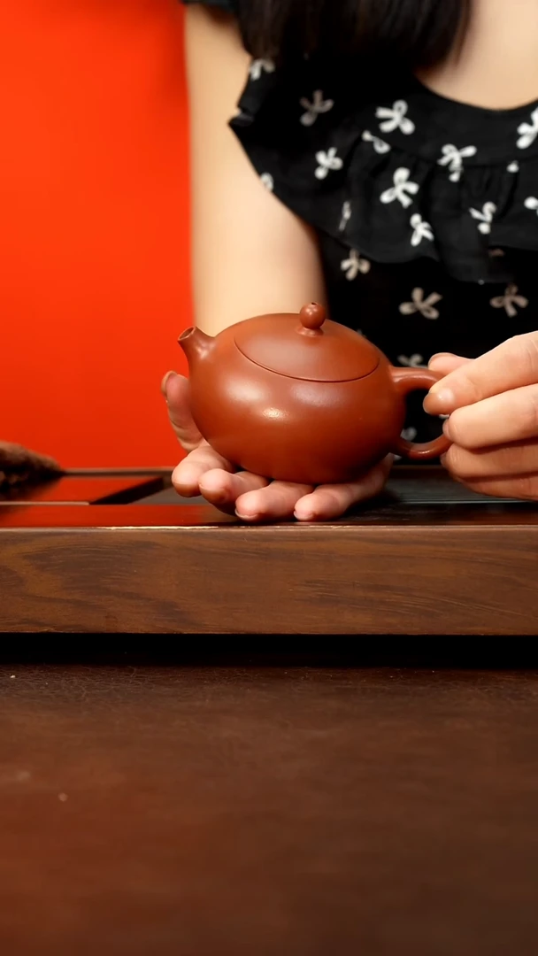 茶壶紫砂朱泥扁西施160cc左右