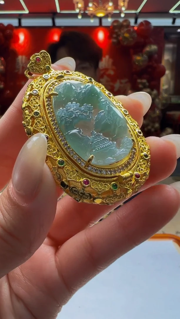 【闪购商品】翡翠颈饰未镶嵌Q2025-1-15-7