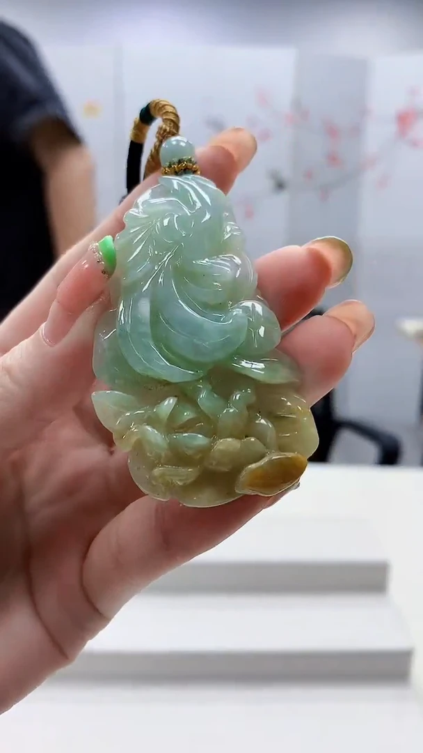 未镶嵌定制翡翠5028ry-毛货挂件3